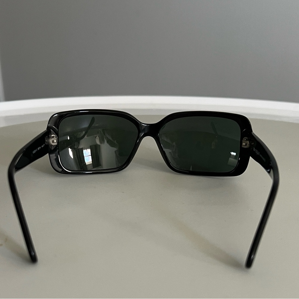 Vogue Sunglasses, Black Rectangle Frames, Made In… - image 5